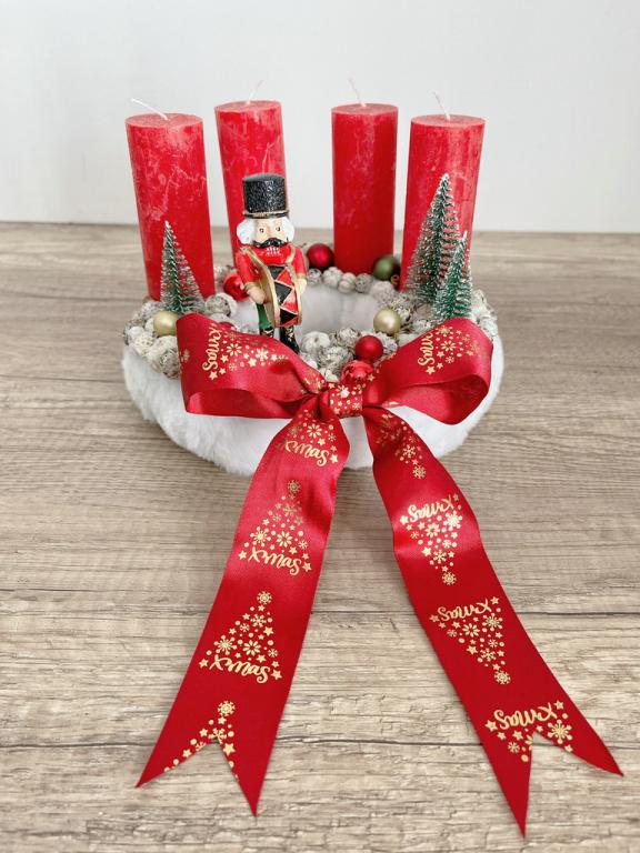 Diótörős adventi koszorú